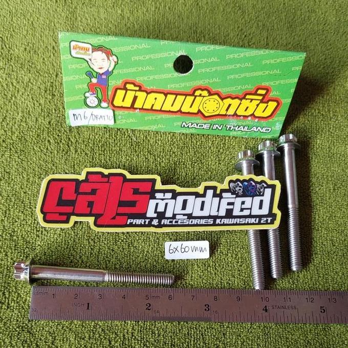 Baut Probolt Stainless New Model 6X60Mm Drat 10 Panjang 6Cm Promo