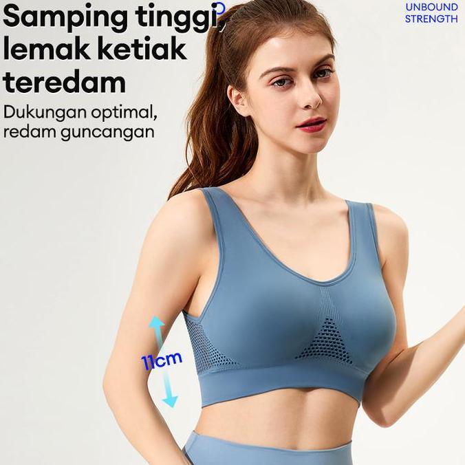 Tensione- Bh Olahraga Sport Bra Wanita Bra Olahraga Sport Bh Push Up Seamless Jumbo S-3Xl Bra Dasar 