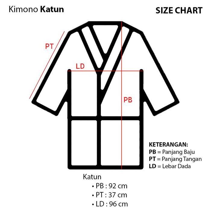 Baju Tidur Dress Kimono  - Baju Tidur Dewasa Jumbo Bahan Katun - Kimono 45-65kg KANZA Motif Wanita P