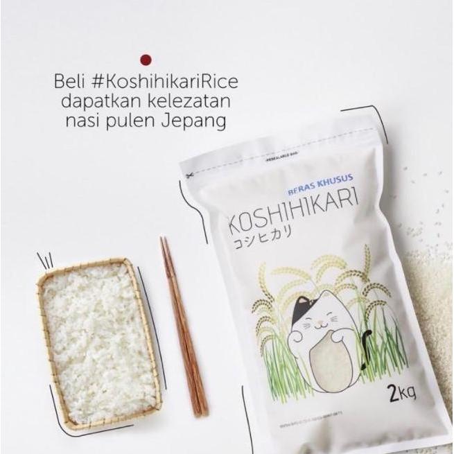 Beras Jepang Japonica Koshihikari 2 Kg - Beras Jepang Organik MPASI