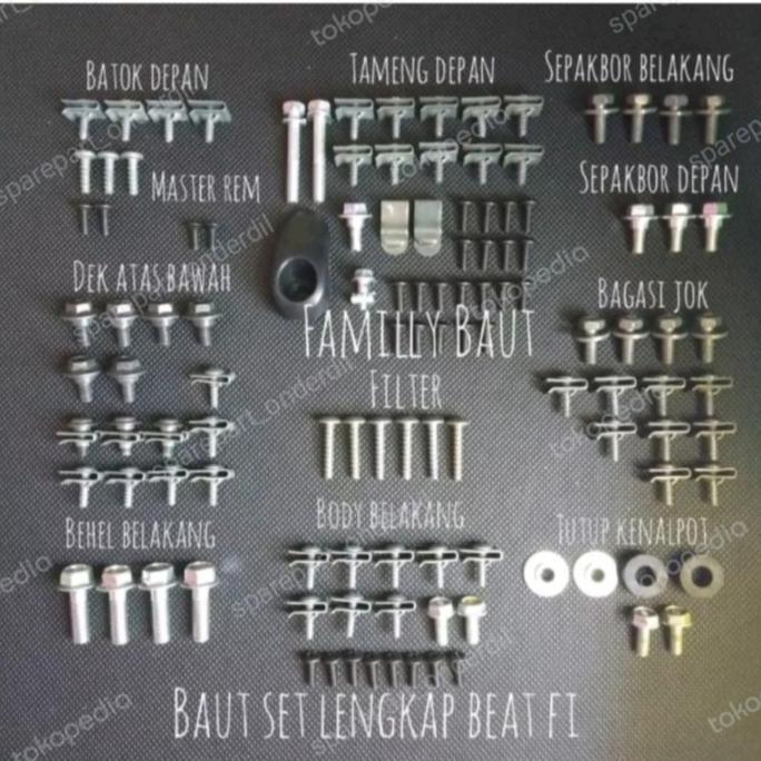 Paket Baut Full Paket Baut Full Body Kasar Halus Honda Beat