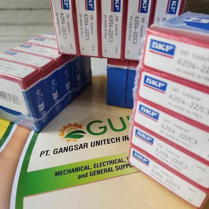 Promo Bearing SKF 6204-2Z C3 / 6204 ZZ -C3 Diskon
