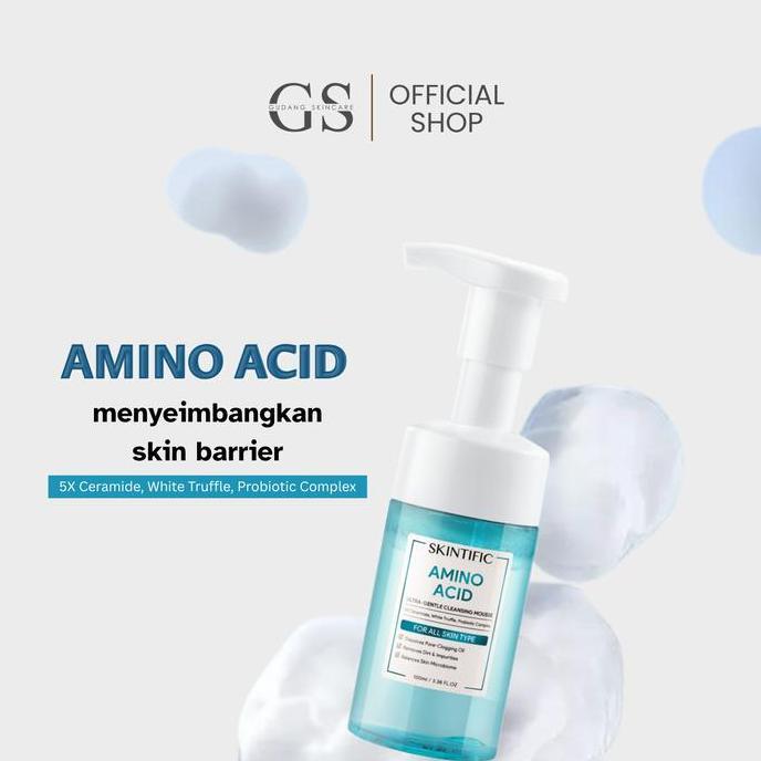 Skintific Amino Acid Ultra-Gentle Cleansing Mousse Facial Wash