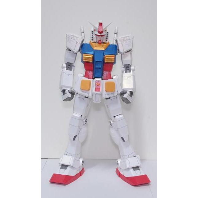 DIY Papercraft Pola Gundam RX 78-2 No Weapon & Shield Jasmine Paper (Kertas)