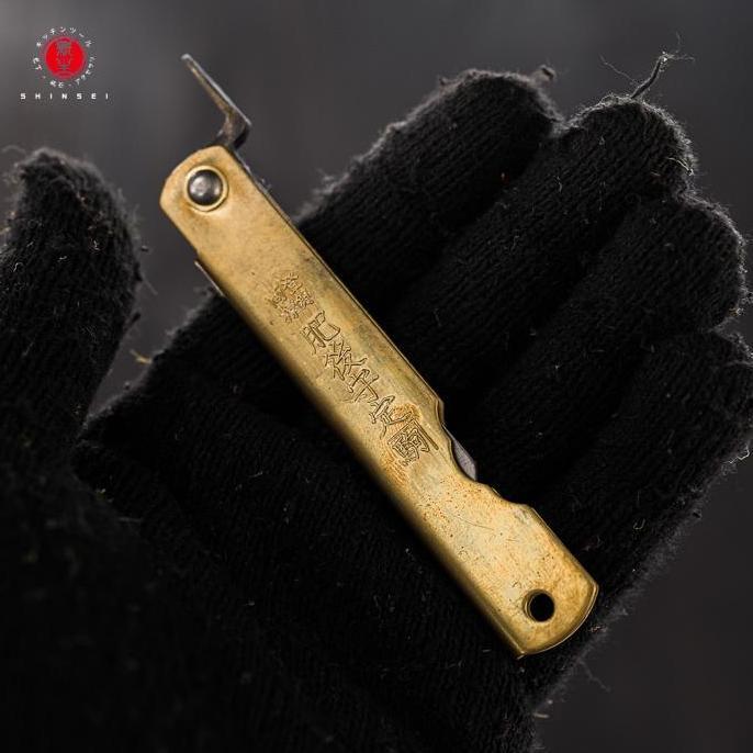 Pisau Saku Lipat Jepang Higonokami Warikomi Aogami Carbon Steel EDC