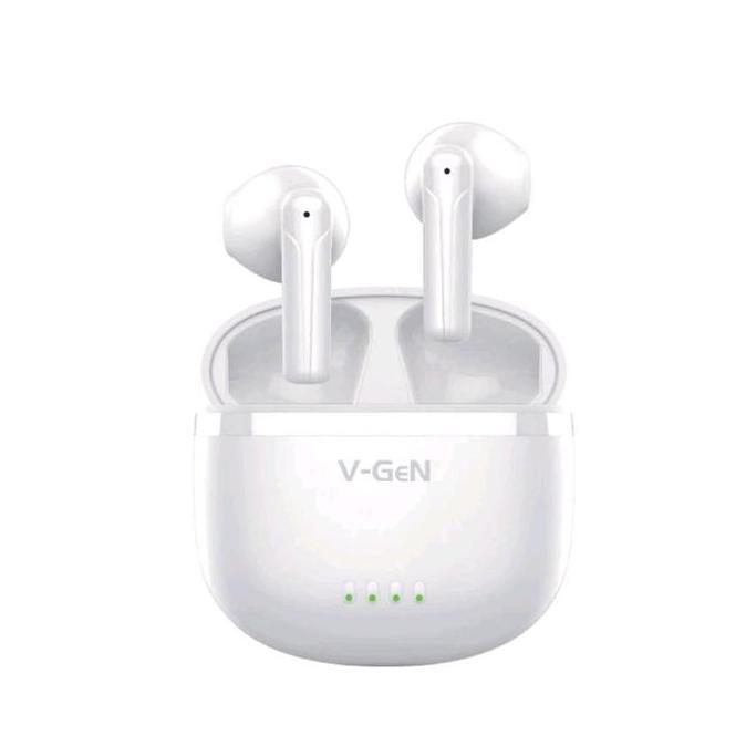 EARPHONE VGEN TWS WITH ENC VH-S03 TRUE WIRELESS STEREO EARPODS BLUETOOTH ORIGINAL V-GEN MIC HD CLEAR
