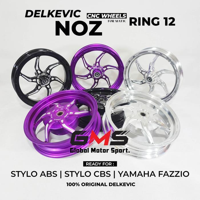 Delkevic Noz Ring 12 Velg Racing Untuk Motor Stylo Abs Cbs Fazzio Beat Scoopy Genio Beat Ring 12 Ori