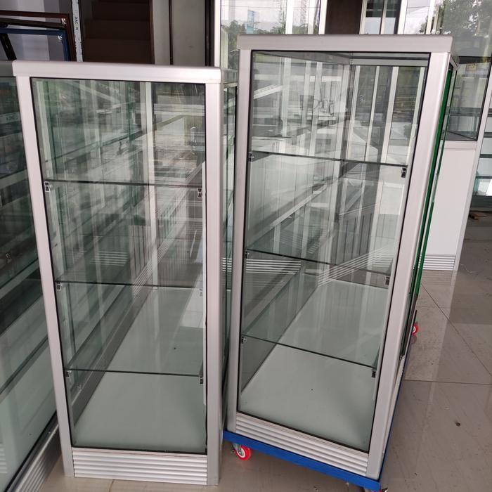 etalase kaca alumunium 1,5 meter (bandung raya only)
