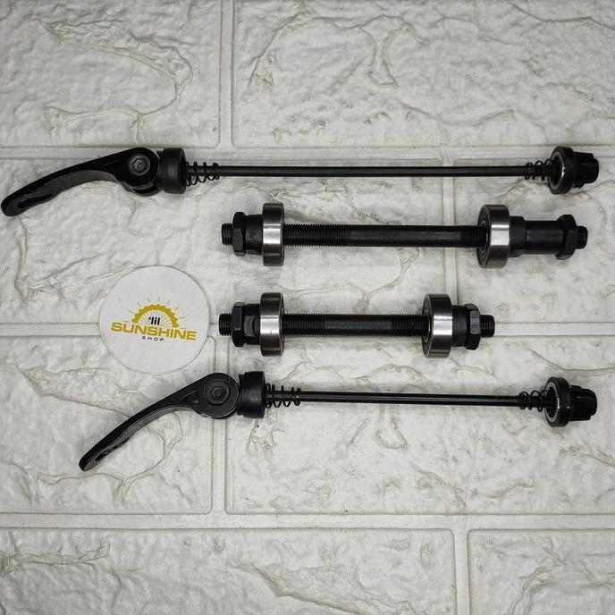 As QR Quick Release Bearing Untuk Hub Sepeda MTB Sepasang Depan Belakang