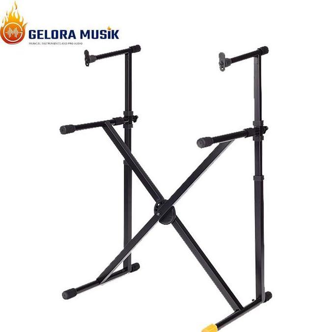 TERBARU DOUBLE STAND KEYBOARD HERCULES KS210B