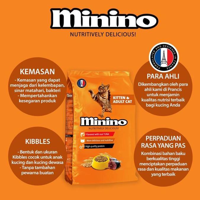 minino kitten adult 1kg pakan kucing minino tuna 1kg