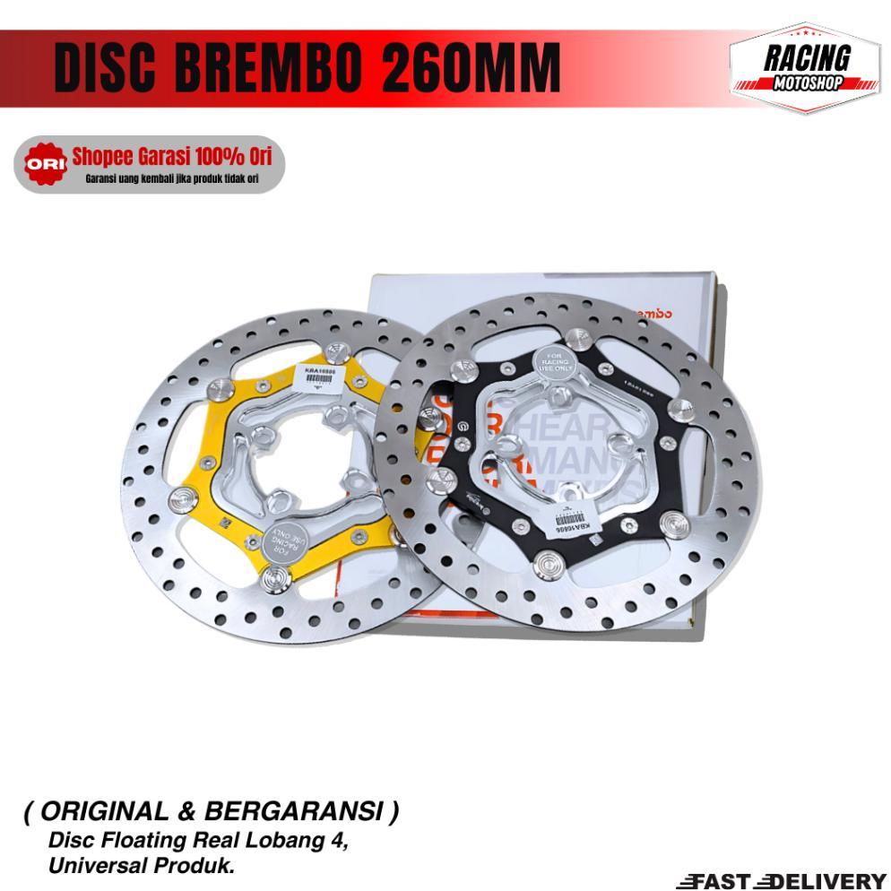 Piringan Cakram Brembo 260mm DISC BREMBO ORIGINAL VIETNAM Universal Rotor FLOATING 260 mm Motorcycle