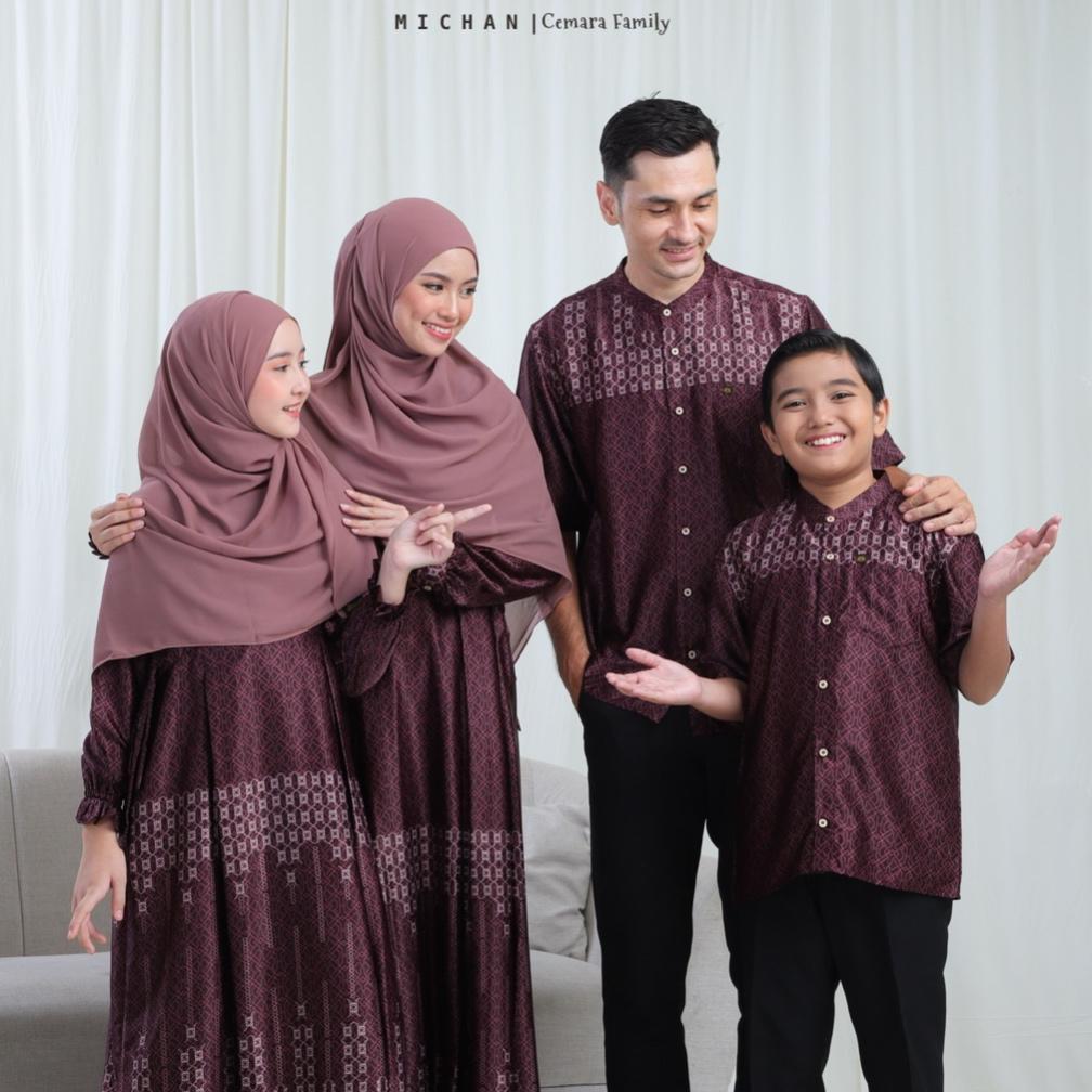 YANDIRUST MICHAN SARIMBIT KELUARGA CEMARA BURGUNDY VIRAL