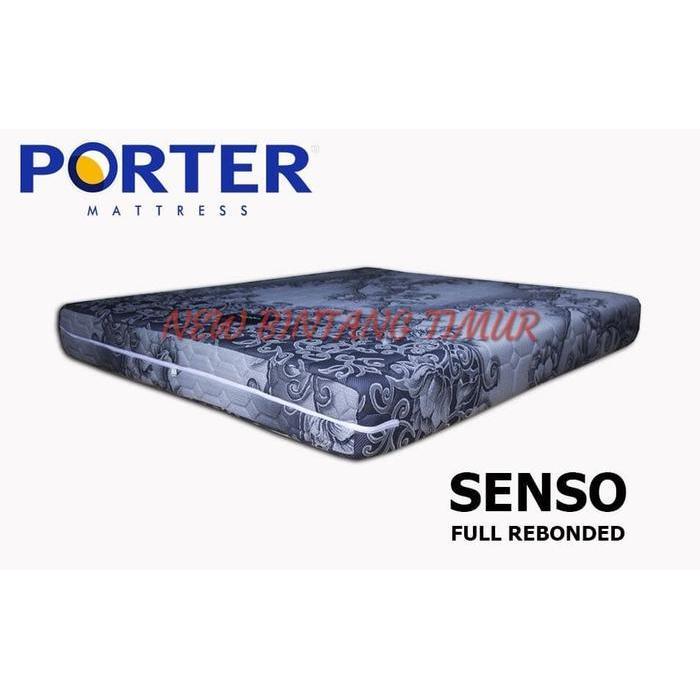 Kasur Porter Senso Full Rebonded 160x200 Mattress Only - Biru
