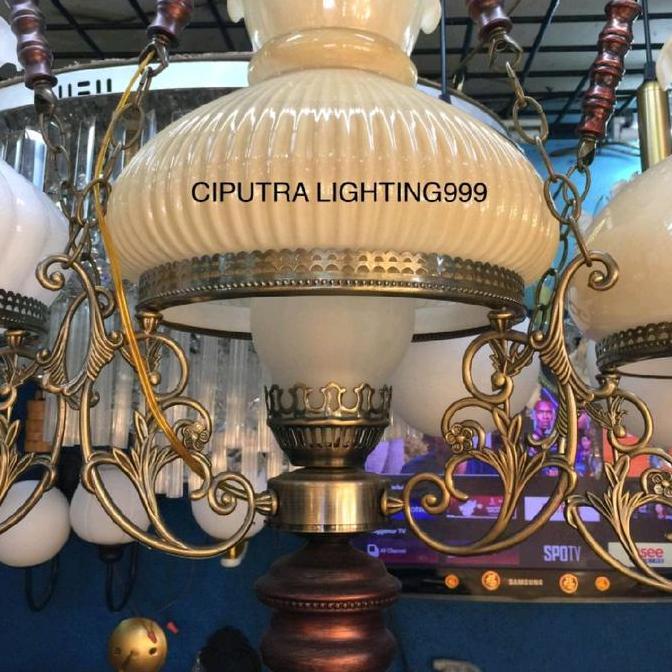 LAMPU GANTUNG HIAS KLASIK ANTIK BETAWI RUANG TAMU RUANG TERAS 1 LAMPU Besi