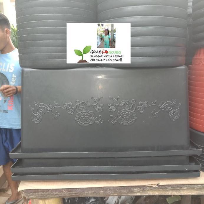 SGP 07 shalom hitam/pot plastik/pot panjang