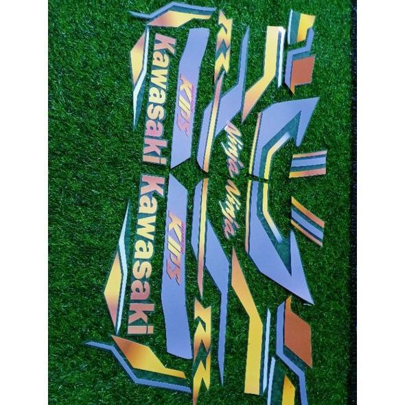 STRIG NINJA RR OLD TRANSPARAN CUSTOM LIST GOLD STICKER TRANSPARAN NINJA RR OLD CUSTOM