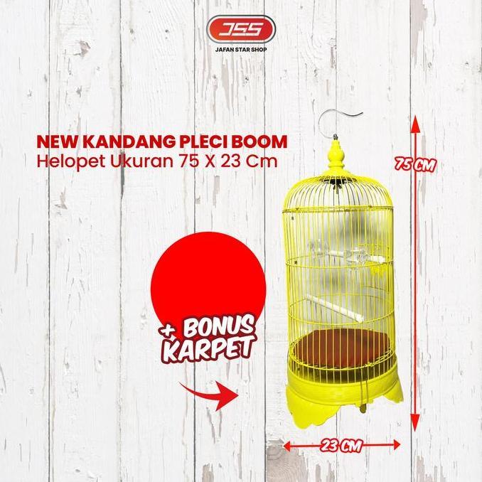 BEST SELLER - Sangkar Kandang Pleci Helopet BOOM Diameter 23 cm
