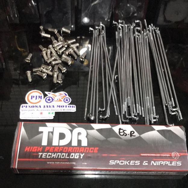Jari Jari Chrome Original Merk TDR Jeruji Motor Chrome Ring 14 & 17 Ruji Ring 14 ,Ruji Ring 17 Chrom