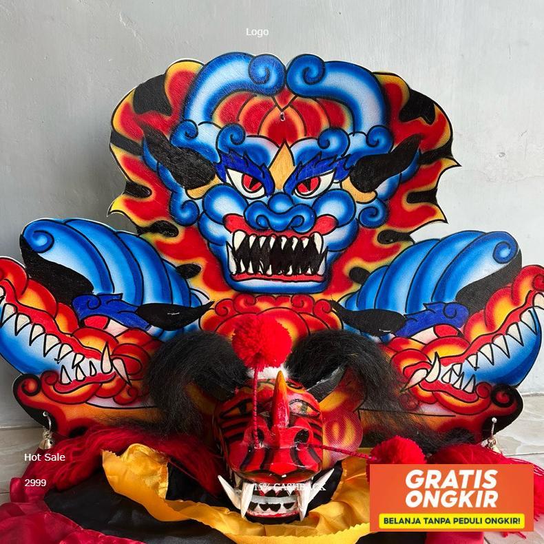 Barongan Devil Kayu Besar Anak Baru