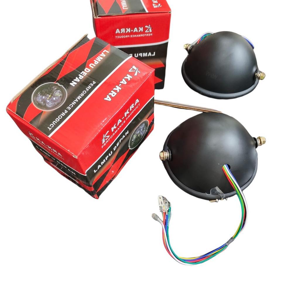 Daymaker 16 led 5 75 inch Set Batok Kakra Premium Clasic Universal Vixion,Scorpio,Cb150,Rxk,Tiger,Me