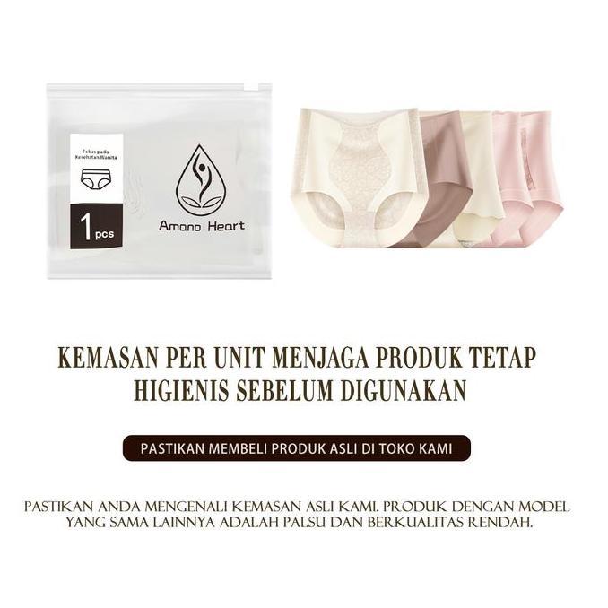 EFLUDOP AmanoheartCelana Dalam Sutra Es Antibakteri 7A untuk Wanita Celana dalam renda impor bermutu
