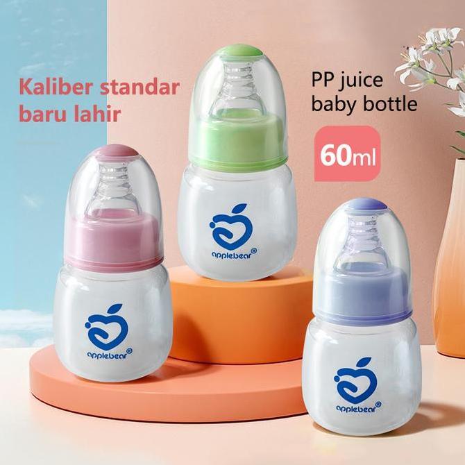 OVERAJA Botol Susu Bayi NEWBORN 60ml Baby Safe Wide Neck Bottle BPA Free  Silikon Nano Botol Minum B