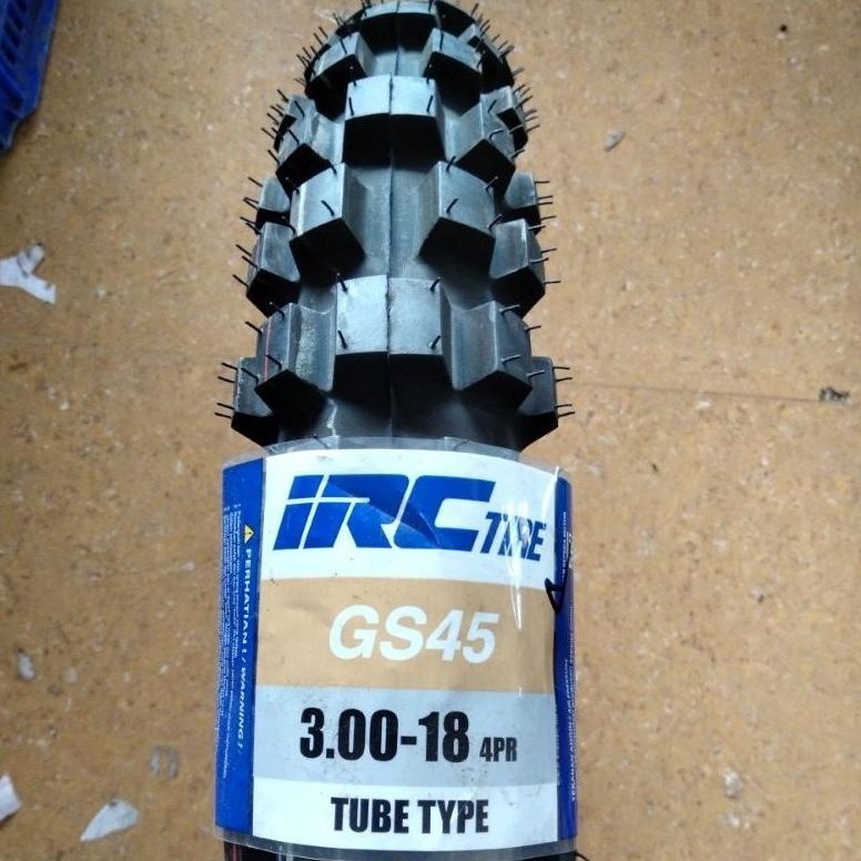 BAN TRAIL 300 RING 18 IRC GS45 3.00-18 GS 45 Ban IRC Luar Motor Cross Trail Tril Motocross 30018 Tub