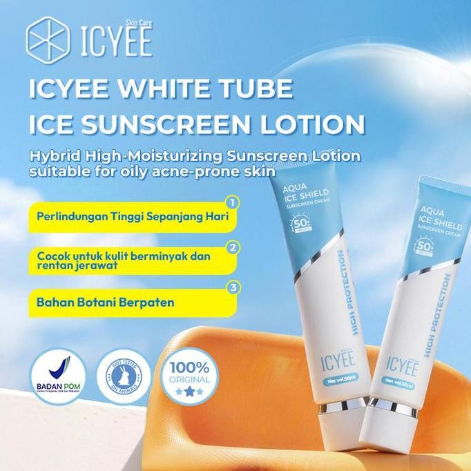 NEW - ICYEE [ACNE LIGHT SUNSCREEN NEW LAUNCH] Oily Control Aqua Ice Shield Sunscreen Cream 50ml SPF5