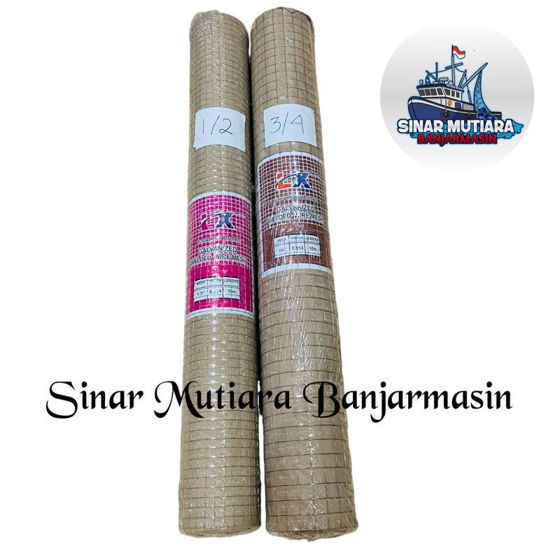 Kawat Loket Hijau Dan Putih/ Kawat Ayam (Harga Per Roll)