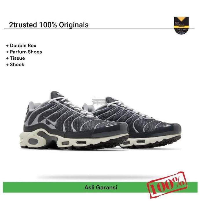 Ready Sepatu Sneakers Pria NIKE AIR MAX PLUS TN GRAYSCALE COOL GREY ORIGINAL BNIB TrustedGuarantee