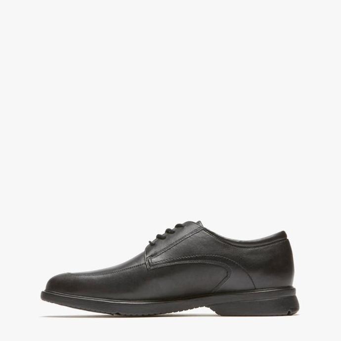 Ready Rockport Alfrew Sepatu Formal Pria 100% Original Leather - Black