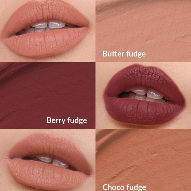 HARGA GROSIR - BLP BEAUTY Lip Coat Butter Fudge Collection - BLP Lip Coat, Lipstik Matte Tahan Lama,