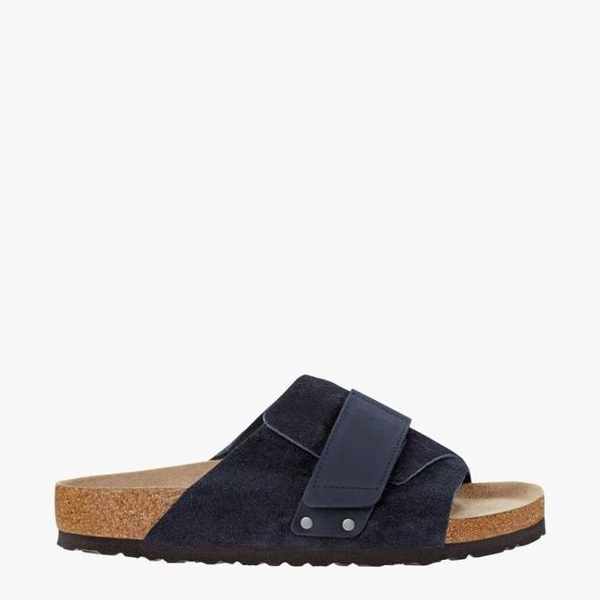 Ready Birkenstock Kyoto Sandal Pria Original Leather - Midnight