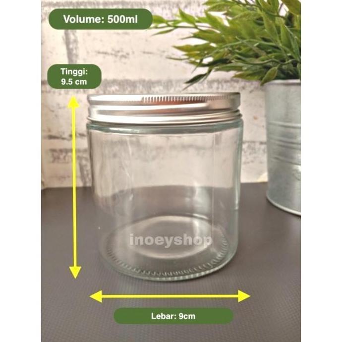 TOPLES JAR KACA BULAT 500ML