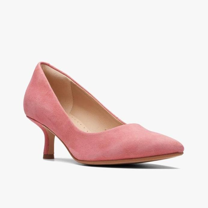 Ready CLARKS Violet55 Rae Women's Heels Original Sepatu Heels Wanita Suede