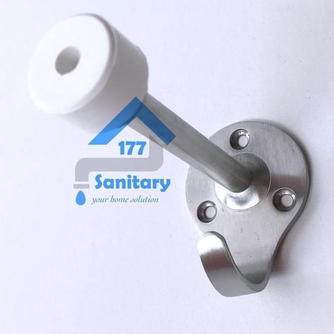 Door Stop Stainless Dan Kapstok Onassis 02- Penahan Pintu Gantungan hook- Doorstop Door Stopper sten