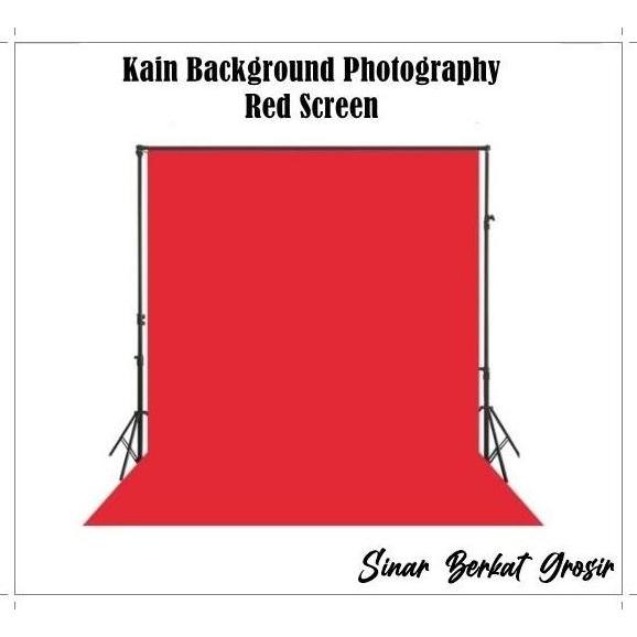 Kain Background Foto Video Red Screen / Kain Backdrop Merah Tebal