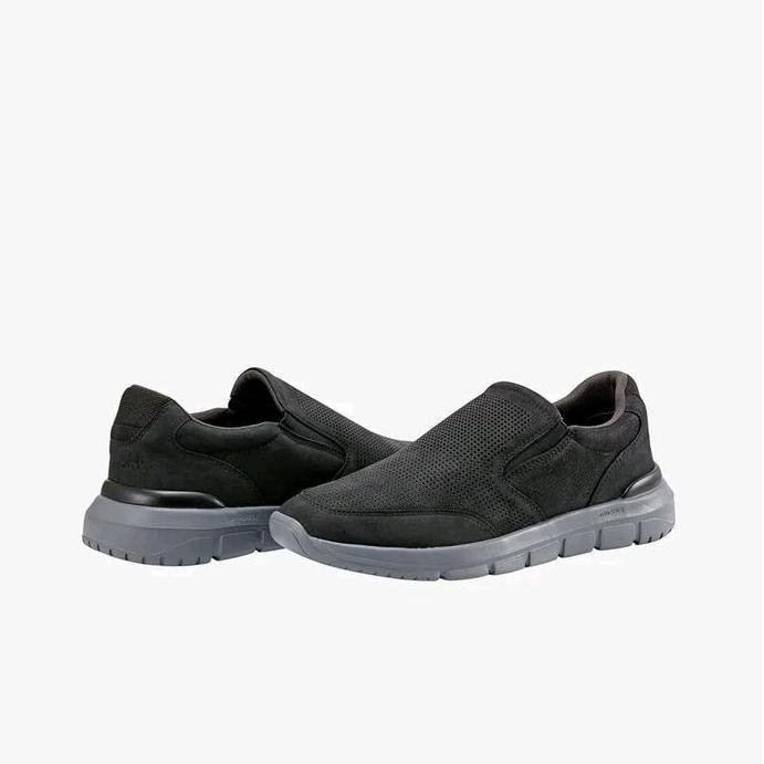 Ready ROCKPORT JAIMIN Original Sepatu Sneakers Pria Textille - Black