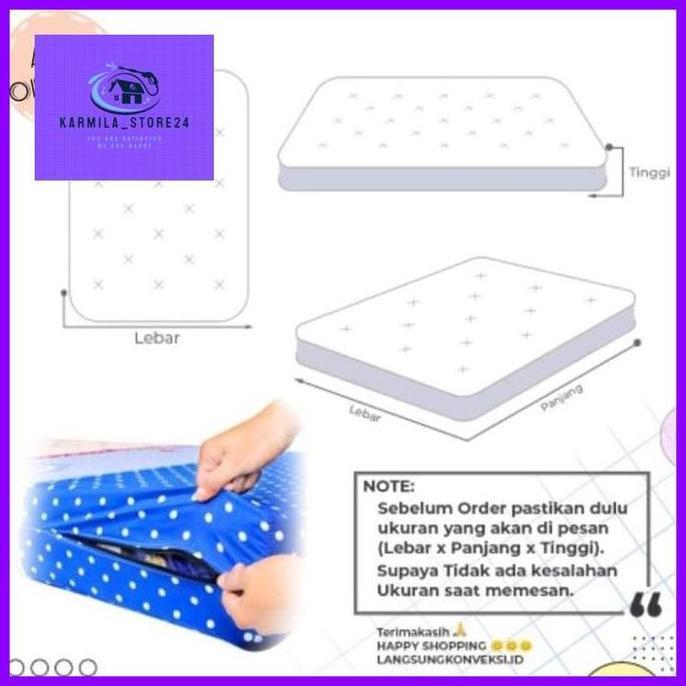 Sarung Kasur Busa & Sprei Resleting 80 x 200 80x200 80x200x5 80x200x10