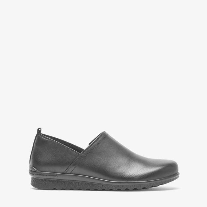 Ready Rockport TF chenole Slip On Wanita Original Leather-Black