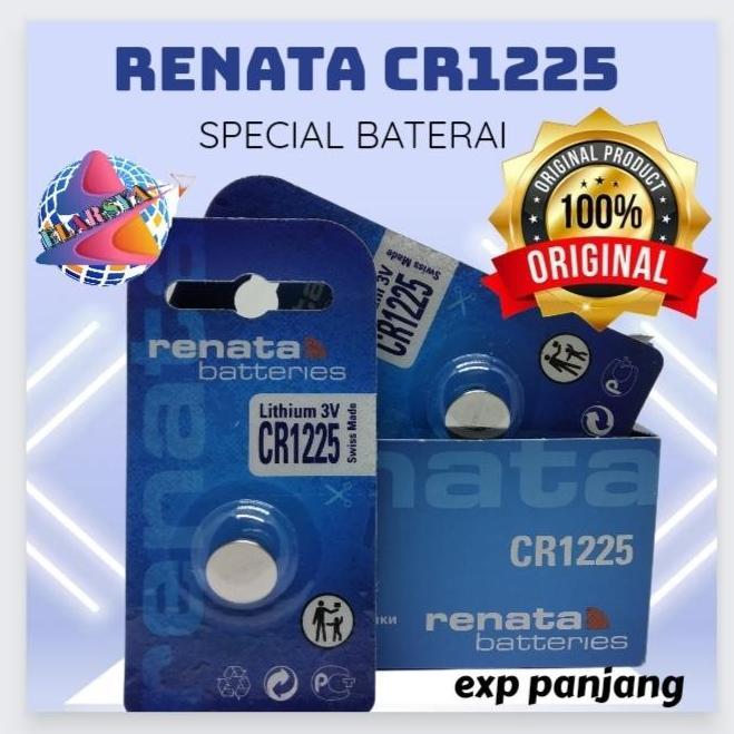 Baterai Renata CR1225 ORIGINAL Lithium Battery 3V Batrai CR 1225 murah