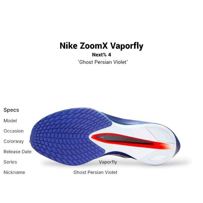 Ready Nike  ZoomX Vaporfly Next% 4 'Ghost Persian Violet' Men's  Sneakers Running