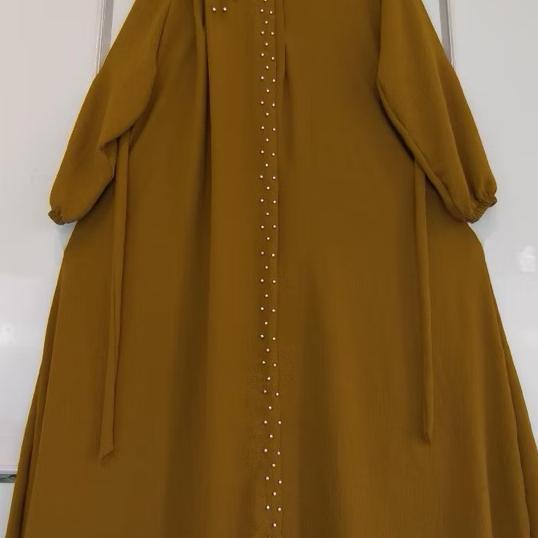 Lexa Dress - Gamis Wanita Jumbo Ld 130Cm Bahan Crinkle Airflow