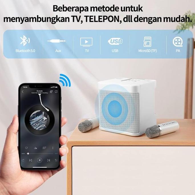 ZCXVC Speaker Bluetooth Wireless mini Karaoke setAll Set Speaker Karaoke Microphone  Karaoke Speaker