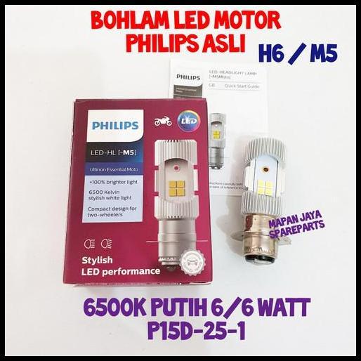 BEST DEAL PHILIPS LED LAMPU UTAMA H6 M5 (PUTIH) 