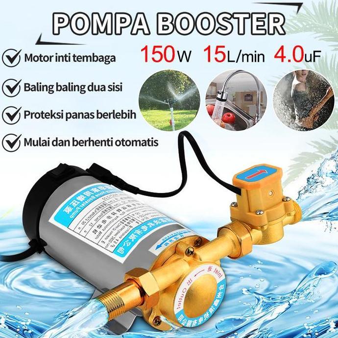 ZCXVC Pompa Pendorong 150 Watt Mesin Pompa Otomatis / booster air pendorong otomatis/rumah tangga ot
