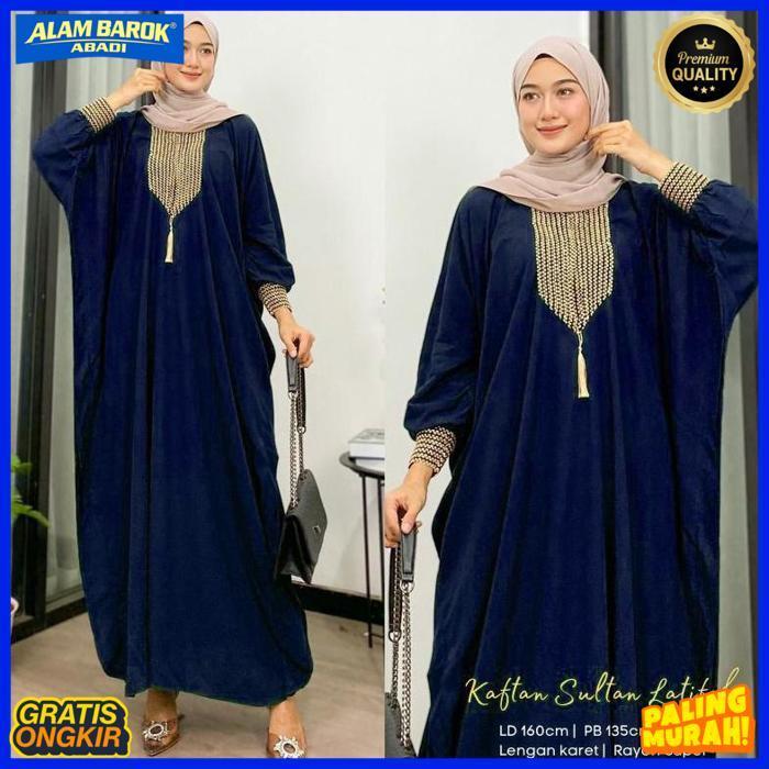 Exclusive Gamis Kaftan Sultan Terbaru Gamis Wanita Jumbo Gamis Kondangan Kaftan Arab Renda