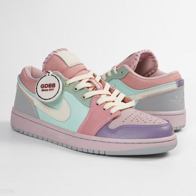 Air Jordan 1 Low Easter Pastel Multicolor Candy Authentic