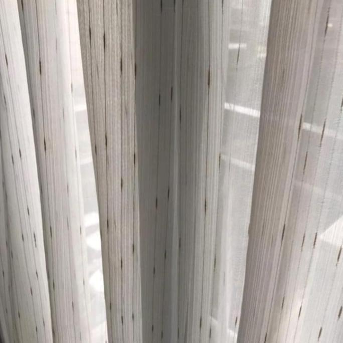 Ready gorden daleman vitrase motif bintik gold & silver